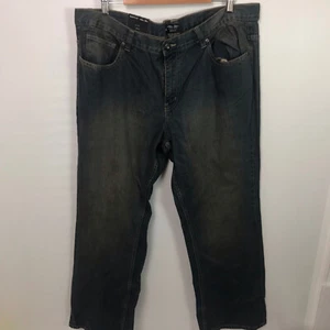 NEW Mr Big Jeans 42 W42xL32 Blue Denim Boot Cut Cotton BNWT - Foto 1 di 8