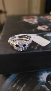 Brand New Size 6 7 8 or 9 Jack Skellington Iced Out Bling Ring Nightmare Before - Picture 1 of 3