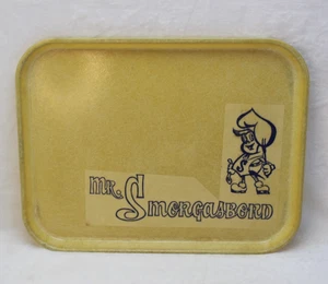 Vintage Si Lite Advertising Cafeteria Tray MR. SMORGASBORB USA 18" x 14" Retro - Picture 1 of 14