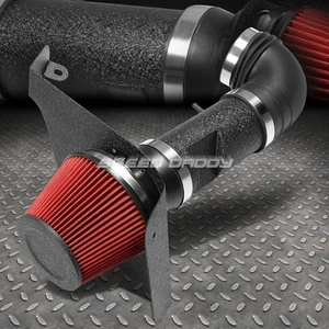 FOR 06-07 CTS-V V8 6.0L LS2 WRINKLE FINISH AIR INTAKE ALUMINUM PIPE+HEAT SHIELD - Bild 1 von 5
