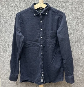 Camicia Rodd & Gunn uomo L blu Barrhill vestibilità sportiva flanella bottoni manica lunga - Foto 1 di 11
