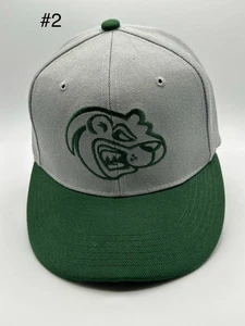 Werbemütze Adventures grün grau Snapback Cap bestickt Maskottchen Logo - Bild 1 von 5