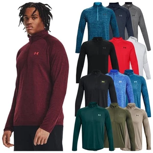 Under Armour Men Tech 2.0 Half Zip Top UA Gym Training Running Golf Sweater - Picture 1 of 21