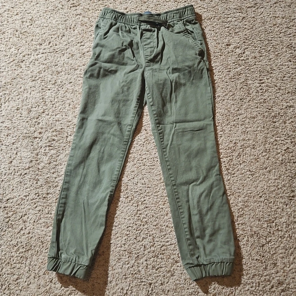 Pantalones Jogger OLD NAVY Niño Talla Grande 10-12 Oliva Cordón Sarga Foto 1 de 4