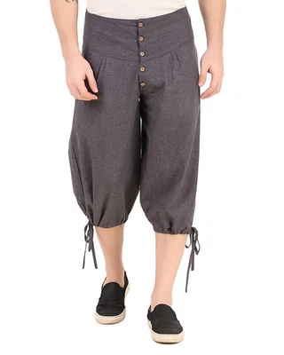 Medieval Renaissance Pirate Cosplay Costume Mens Lace-Up Pants-C1618 - Image 1 of 4