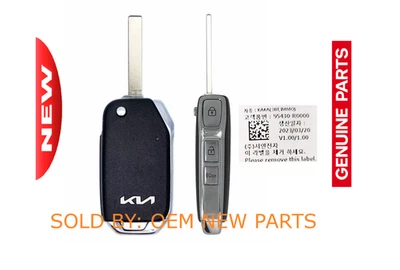 OEM 2021-24 KIA SPORTAGE FLIP KEY REMOTE FOB (3-B) FCC: SY5SKRGE03 95430R0000 - Imagem 1 de 2