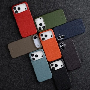 Genuine Leather Cowhide Magnetic For MagSafe Case For iPhone 17 Pro Max 17 Cover - Picture 1 of 28