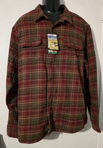 Orvis Men's Big Bear Heavy Weight Flannel Shirt Plaid Brushed Size XL NWT NEW - Picture 1 of 8