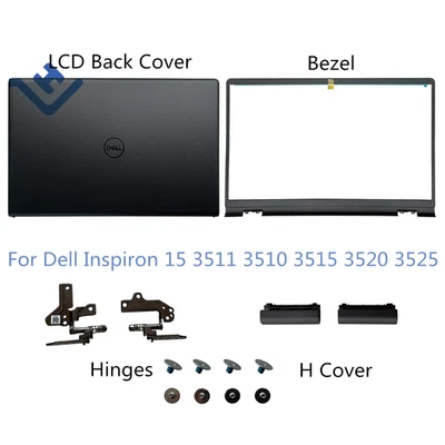 Новый для Dell Inspiron 15 3511 3510 3515 3525 ЖК-дисплей задняя крышка + передняя панель + петли - Изображение 1 из 4