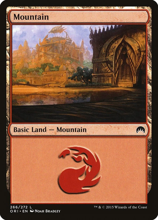 Mountain #266 4x FOIL ORI MTG Magic Origins Basic Land MINT red - Image 1 of 1