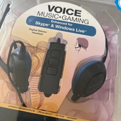 Plantronics Voice 646 Audio DSP Stereo USB Headset  Headband Music Gaming New - Image 1 of 4