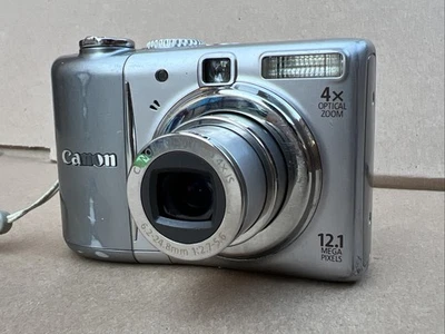 Canon PowerShot A1100 IS 12.1MP Digital Camera Gray Tested READ - Image 1 of 4