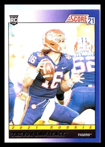 Trevor Lawrence 2021 Score 1991 Throwback Rookie RC Card #TB1 Clemson Jaguars - Picture 1 of 2