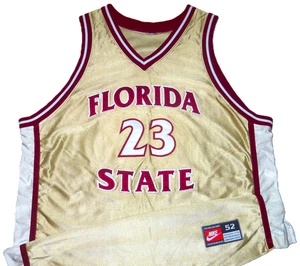 CAMISETA NIKE FSU 52 COSIDA VINTAGE AUTÉNTICA AÑOS 90 JAMES COLLINS FLORIDA STATE SEMINOLES - Imagen 1 de 7