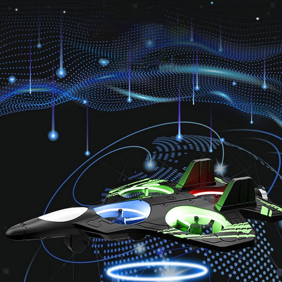 Foam RC Airplane Gift with Lights Fighter Toy for Ages 14+ Kids Adults Boys - Image 1 of 1