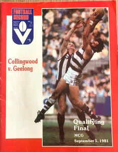 1981 VFL Collingwood v. Geelong - Picture 1 of 2
