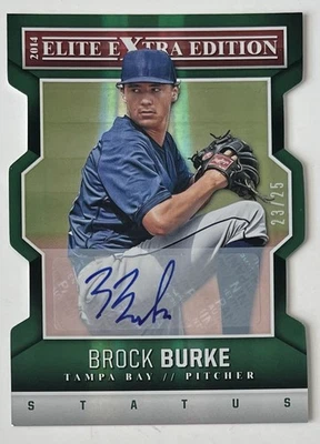 Brock Burke 2014 Panini Elite Extra Signature Status Emerald AUTO /25 *eBay 1/1* - Image 1 of 2