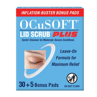 Скраб для крышки OCuSOFT Plus 30 штук Inflation Buster с 5 дополнительными прокладками - Изображение 1 из 4