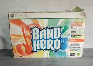 Band Hero Kit Full Bundle Drums Mic Guitar Hero + Game Xbox 360 Working In Box - Picture 1 of 5