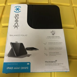 Coque pliable Speck Balance Folio pour Apple iPad Mini (2021) Noir - NEUF - Photo 1/6