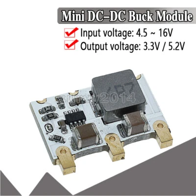 4A Mini DC-DC Buck Converter 6V-16V 9V 12V to 5V 3.3V Step-down Power Voltage - Image 1 of 4