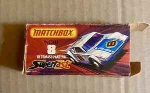 Vintage Matchbox Superfast 1975 Lesney No.8 De Tomaso Pantera White DieCast  - Picture 1 of 4