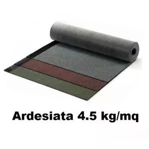 Guaina Bituminosa Ardesiata vari colori Professionale 4,5 kg -5° al rotolo 10 mq - Foto 1 di 7