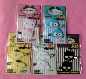 Sanrio Bangs Clip Forcina Gattino Cinnamoroll Hangyodon Pompompurin GIAPPONE Nuovo - Foto 1 di 11