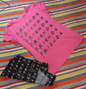 FRIENDS tv show merchandise girls shirt, size 7/8 w/FRIENDS bandana.   - Picture 1 of 10