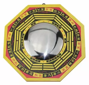 5" Feng Shui TRADITIONAL CHINESE -CONVEX BAGUA OCTAGON MIRROR BA GUA HOME DECOR. - Picture 1 of 2