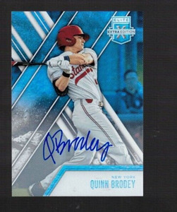 QUINN BRODEY--2017 Panini Elite Extra Edition Auto--New York Mets