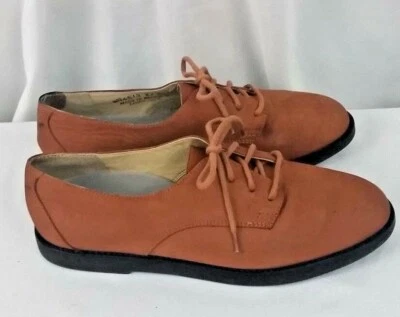 Rockport rust burnt orange leather suede casual lace up womens shoes SZ 6.5 M - Image 1 of 4