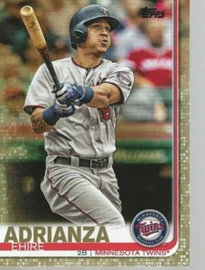 2019 Topps Series 2 Gold Ehire Adrianza card # 608 Minnesota Twins /2019 - Picture 1 of 1