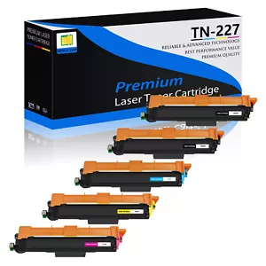 5PK TN227 BK/C/Y/M Toner Set for Brother TN223 MFC-L3770CDW L3710CW HL-L3270CDW - Picture 1 of 12