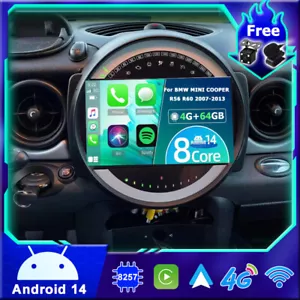 CarPlay Android14 Auto Car Stereo GPS Navi For BMW MINI COOPER R56 R60 2007-2013 - Picture 1 of 18