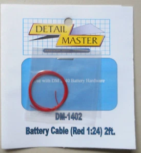 CAVI BATTERIA ROSSI 1:24 1:25 DETTAGLIO MASTER CAR MODEL ACCESSORIO 1402 - Foto 1 di 1