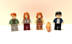 Lego Minifigures From The Burrow 4840 Harry Potter, 3 Weasleys & Pig