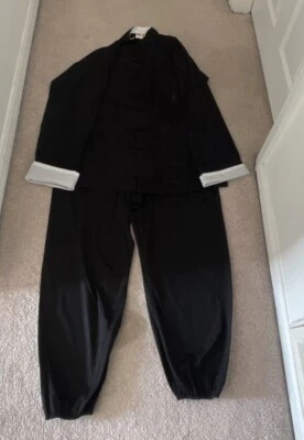 Мужской комплект кунг-фу 2XL 100% хлопок черный - Изображение 1 из 4