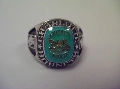 Balfour NBA Charlotte Hornets Rings Size 5.5 White Gold  / CH 36 Cover