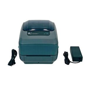 Zebra GX430T Thermal Transfer Barcode Printer 300 dpi USB Serial with AC Adapter