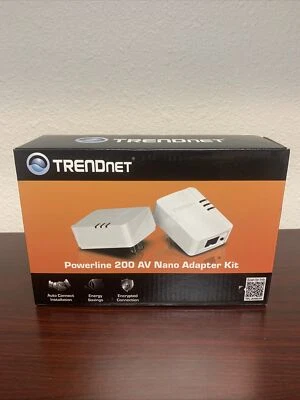 Brand NEW TRENDnet Powerline 200 AV Nano Adapter TPL-308E2K/A, FREE Ship - Image 1 of 4