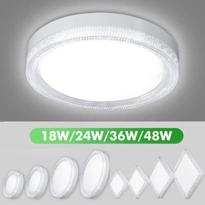 Pannello LED plafoniera camera da letto plafoniera soggiorno corridoio bagno lampada NUOVO - Foto 1 di 87