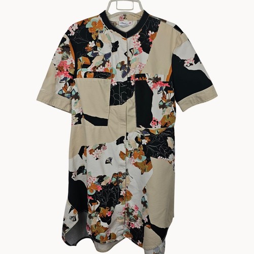 OFF WHITE Phillip Lim Vestito T Shirt Donna LG Off White Nero Multicolore Patchwork