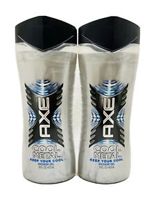 2 AXE COOL METAL SHOWER GEL 16oz LOOK AT AD PICS PLEASE