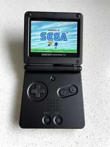Consola LCD retroiluminada Nintendo Gameboy Advance SP GBA IPS V2 AGS 101 triple negra - Imagen 1 de 5