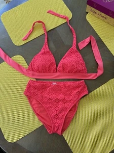 Sunset Bathing Suit Bright Coral New Size M - Picture 1 of 5