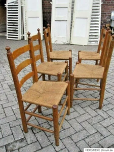 Binsenstühle, Esche, um 1800 Rheinland - Bild 1 von 9