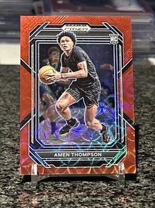 2023 Panini Prizm Draft Picks #4 Amen Thompson Rookie RC Rare Red Choice SSP /88