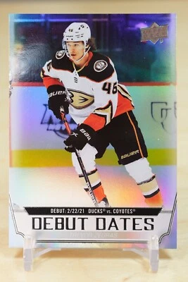 2022-23 Upper Deck Debut Dates #DD-13 Trevor Zegras - Anaheim Ducks - Image 1 of 2