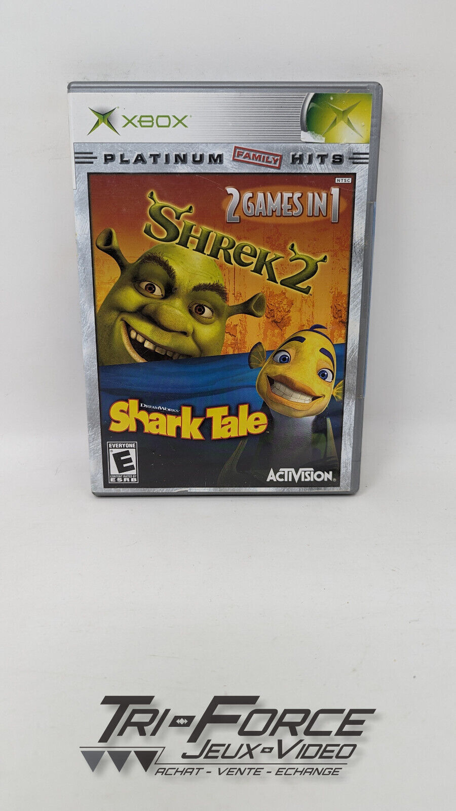 Shrek 2/Shark Tale CIB Complete game for Xbox tested & Free shipping